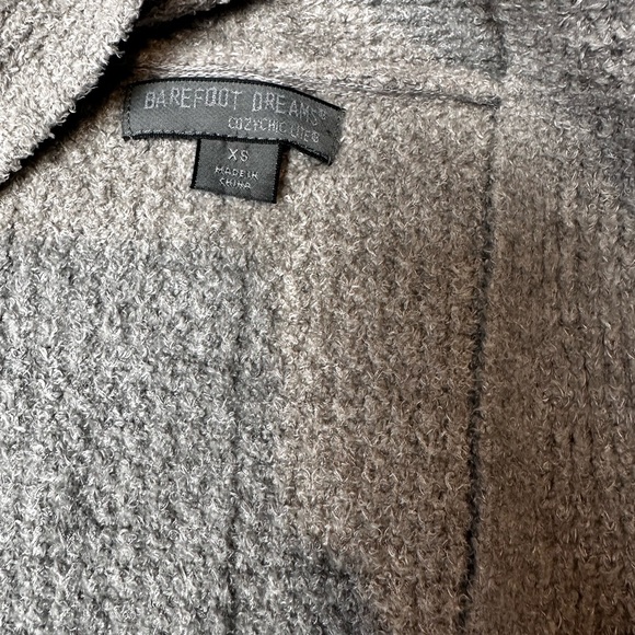 Barefoot Dreams CozyChic Lite Long Weekend Cardigan Waffle Knit Size XS - Picture 8 of 9